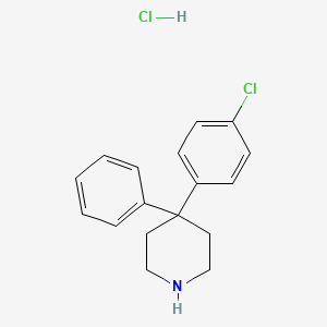 molecular formula C17H19Cl2N B3024764 4-(4-Chlorophenyl)-4-phenylpiperidine hydrochloride CAS No. 1171660-10-8