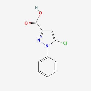 molecular formula C10H7ClN2O2 B3024766 5-Chloro-1-phenyl-1H-pyrazole-3-carboxylic acid CAS No. 1137-17-3