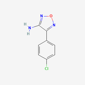 molecular formula C8H6ClN3O B3024793 4-(4-Chlorophenyl)-1,2,5-oxadiazol-3-amine CAS No. 21741-98-0