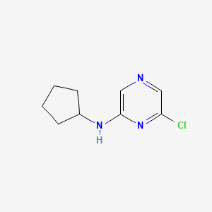 molecular formula C9H12ClN3 B3024795 6-Chloro-N-cyclopentyl-2-pyrazinamine CAS No. 642459-02-7