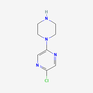 molecular formula C8H11ClN4 B3024797 2-Chloro-5-(1-piperazinyl)pyrazine CAS No. 84445-51-2
