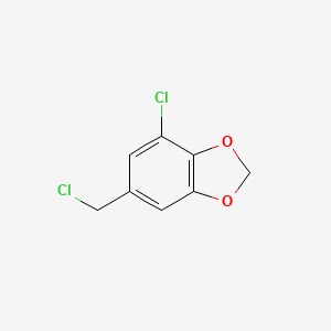 molecular formula C8H6Cl2O2 B3024800 4-氯-6-(氯甲基)-1,3-苯并二噁杂环 CAS No. 885531-04-4