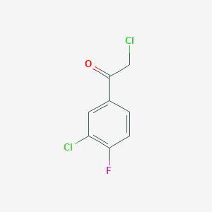 molecular formula C8H5Cl2FO B3024803 2-Chloro-1-(3-chloro-4-fluorophenyl)ethan-1-one CAS No. 203251-37-0