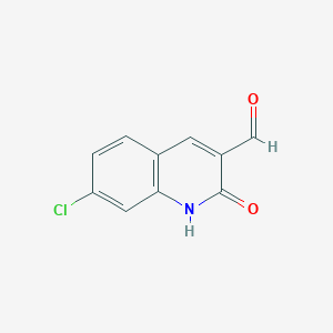 molecular formula C10H6ClNO2 B3024804 7-Chloro-2-hydroxyquinoline-3-carbaldehyde CAS No. 73568-43-1