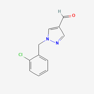 molecular formula C11H9ClN2O B3024813 1-(2-chlorobenzyl)-1H-pyrazole-4-carbaldehyde CAS No. 878218-13-4
