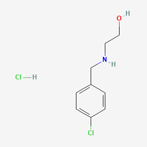 molecular formula C9H13Cl2NO B3024814 2-{[(4-Chlorophenyl)methyl]amino}ethan-1-ol hydrochloride CAS No. 64834-67-9