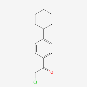 molecular formula C14H17ClO B3024826 2-氯-1-(4-环己基苯基)乙酮 CAS No. 72825-30-0