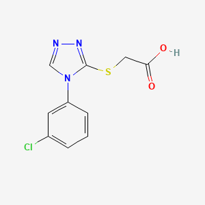 molecular formula C10H8ClN3O2S B3024843 {[4-(3-chlorophenyl)-4H-1,2,4-triazol-3-yl]thio}acetic acid CAS No. 66297-69-6