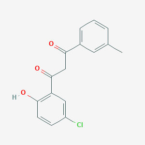 molecular formula C16H13ClO3 B3024848 1-(5-Chloro-2-hydroxyphenyl)-3-(3-methylphenyl)propane-1,3-dione CAS No. 420825-19-0
