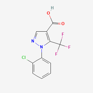 molecular formula C11H6ClF3N2O2 B3024849 1-(2-氯苯基)-5-(三氟甲基)-1h-吡唑-4-羧酸 CAS No. 948293-88-7