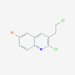 molecular formula C11H8BrCl2N B3024852 2-Chloro-3-(2-chloroethyl)-6-bromoquinoline CAS No. 948294-46-0