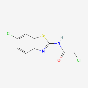 molecular formula C9H6Cl2N2OS B3024854 2-chloro-N-(6-chloro-1,3-benzothiazol-2-yl)acetamide CAS No. 3268-75-5