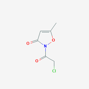 molecular formula C6H6ClNO3 B3024865 2-(chloroacetyl)-5-methylisoxazol-3(2H)-one CAS No. 38100-64-0