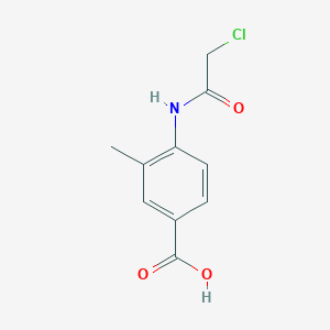 molecular formula C10H10ClNO3 B3024866 4-(2-氯乙酰氨基)-3-甲基苯甲酸 CAS No. 874590-15-5