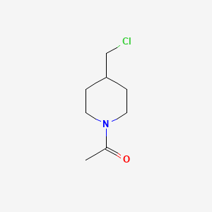 1-[4-(Chloromethyl)piperidin-1-yl]ethan-1-one