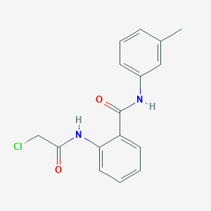 2-[(chloroacetyl)amino]-N-(3-methylphenyl)benzamide