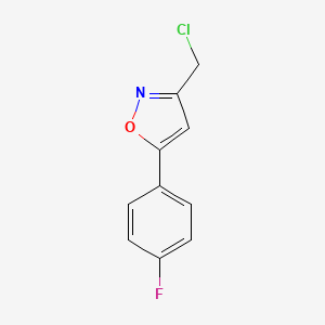3-(Chloromethyl)-5-(4-fluorophenyl)isoxazole