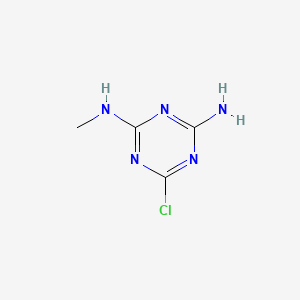 2-Chloro-4-methylamino-6-amino-1,3,5-triazine-