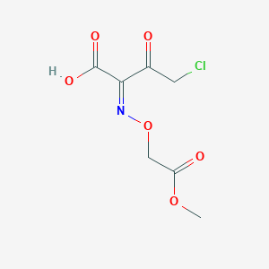 (Z)-4-Chloro-2-((2-methoxy-2-oxoethoxy)imino)-3-oxobutanoic acid