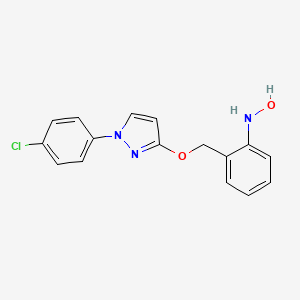 N-(2-(((1-(4-Chlorophenyl)-1H-pyrazol-3-yl)oxy)methyl)phenyl)hydroxylamine