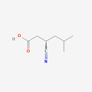 molecular formula C8H13NO2 B3024895 (S)-3-cyano-5-methylhexanoic acid CAS No. 181289-37-2
