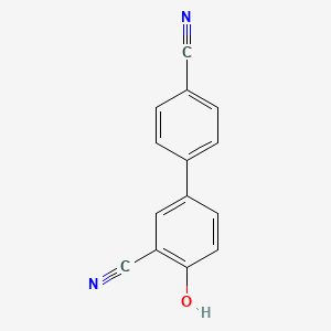molecular formula C14H8N2O B3024898 2-Cyano-4-(4-cyanophenyl)phenol CAS No. 313366-70-0