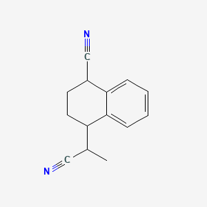 molecular formula C14H14N2 B3024899 4-(1-Cyanoethyl)-1,2,3,4-tetrahydronaphthalene-1-carbonitrile CAS No. 57964-39-3