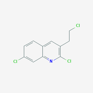 molecular formula C11H8Cl3N B3024903 3-(2-氯乙基)-2,7-二氯喹啉 CAS No. 948294-54-0