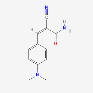 (2Z)-2-cyano-3-[4-(dimethylamino)phenyl]prop-2-enamide