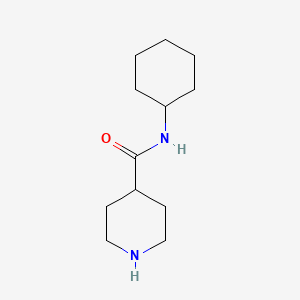 molecular formula C12H22N2O B3024911 n-Cyclohexylpiperidine-4-carboxamide CAS No. 1019851-98-9