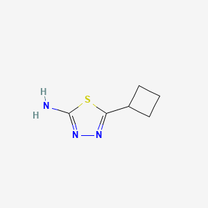 molecular formula C6H9N3S B3024918 5-Cyclobutyl-1,3,4-thiadiazol-2-amine CAS No. 56882-73-6