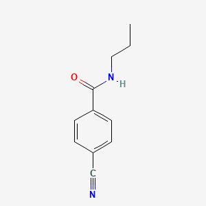 molecular formula C11H12N2O B3024921 4-氰基-N-丙基苯甲酰胺 CAS No. 855264-75-4