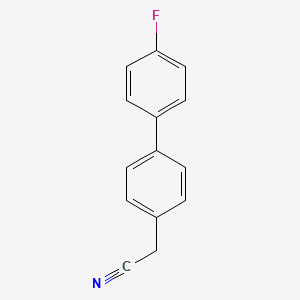 molecular formula C14H10FN B3024927 4-Cyanomethyl-4'-fluorobiphenyl CAS No. 32193-98-9