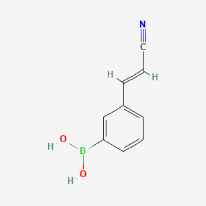molecular formula C9H8BNO2 B3024936 (E)-(3-(2-氰基乙烯基)苯基)硼酸 CAS No. 850568-53-5