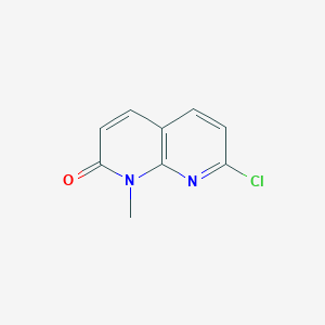 molecular formula C9H7ClN2O B3024961 7-Chloro-1-methyl-1,8-naphthyridin-2(1H)-one CAS No. 69099-05-4