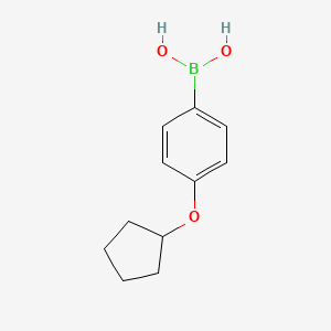 molecular formula C11H15BO3 B3024966 [4-(环戊氧基)苯基]硼酸 CAS No. 871830-02-3