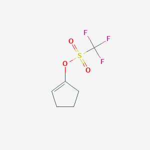 molecular formula C6H7F3O3S B3024970 Cyclopent-1-en-1-yl trifluoromethanesulfonate CAS No. 28075-49-2