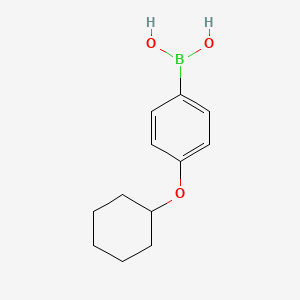 molecular formula C12H17BO3 B3024971 4-(Cyclohexyloxy)phenylboronic acid CAS No. 570398-88-8