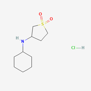 molecular formula C10H20ClNO2S B3024982 N-cyclohexyl-N-(1,1-dioxidotetrahydrothien-3-yl)amine hydrochloride CAS No. 482617-60-7