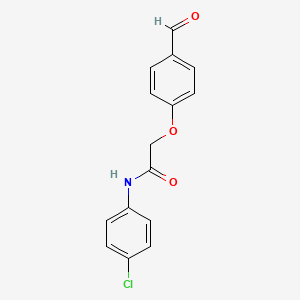 molecular formula C15H12ClNO3 B3024989 N-(4-氯苯基)-2-(4-甲酰苯氧基)乙酰胺 CAS No. 88951-63-7