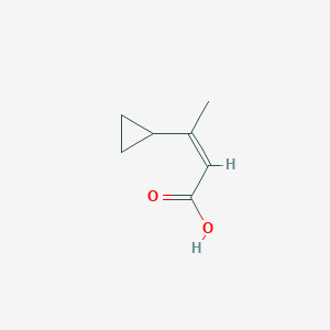 molecular formula C7H10O2 B3024993 (Z)-3-Cyclopropylbut-2-enoic acid CAS No. 766-68-7
