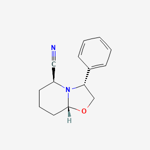 molecular formula C14H16N2O B3025004 (-)-2-氰基-6-苯基恶唑哌啶 CAS No. 88056-92-2