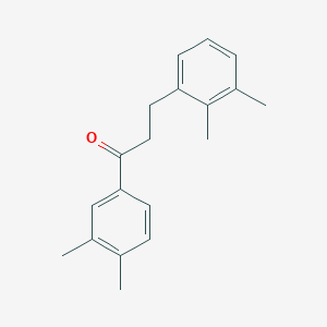 molecular formula C19H22O B3025008 3',4'-Dimethyl-3-(2,3-dimethylphenyl)propiophenone CAS No. 898792-83-1