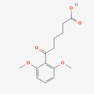 6-(2,6-Dimethoxyphenyl)-6-oxohexanoic acid
