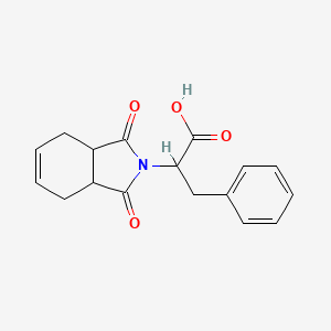molecular formula C17H17NO4 B3025027 2-(1,3-dioxo-1,3,3a,4,7,7a-hexahydro-2H-isoindol-2-yl)-3-phenylpropanoic acid CAS No. 1104074-27-2