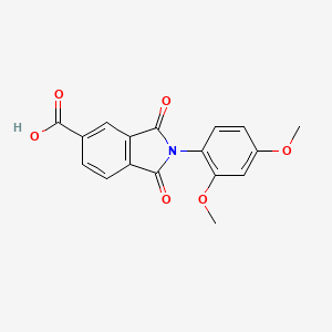 molecular formula C17H13NO6 B3025029 2-(2,4-Dimethoxyphenyl)-1,3-dioxoisoindoline-5-carboxylic acid CAS No. 356578-82-0