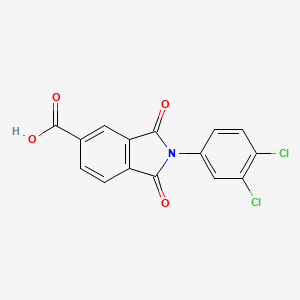 molecular formula C15H7Cl2NO4 B3025031 2-(3,4-Dichlorophenyl)-1,3-dioxoisoindoline-5-carboxylic acid CAS No. 285552-82-1