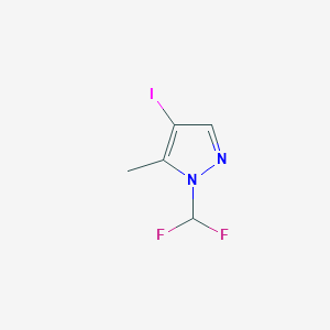 molecular formula C5H5F2IN2 B3025033 1-(Difluoromethyl)-4-iodo-5-methyl-1H-pyrazole CAS No. 1354705-44-4