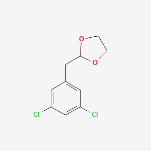 molecular formula C10H10Cl2O2 B3025051 1,3-Dichloro-5-(1,3-dioxolan-2-ylmethyl)benzene CAS No. 898759-19-8