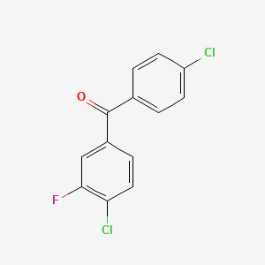 molecular formula C13H7Cl2FO B3025057 4',4'-二氯-3'-氟苯甲酮 CAS No. 951890-56-5